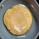 Gently fry over medium heat until your pancake looks about like this. Flip and cook for a bit longer.